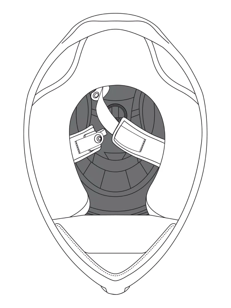 Wyściółka AGV do kasku K3 szara