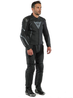 Motocyklowa kurtka skórzana Dainese Avro 4 czarno-szara