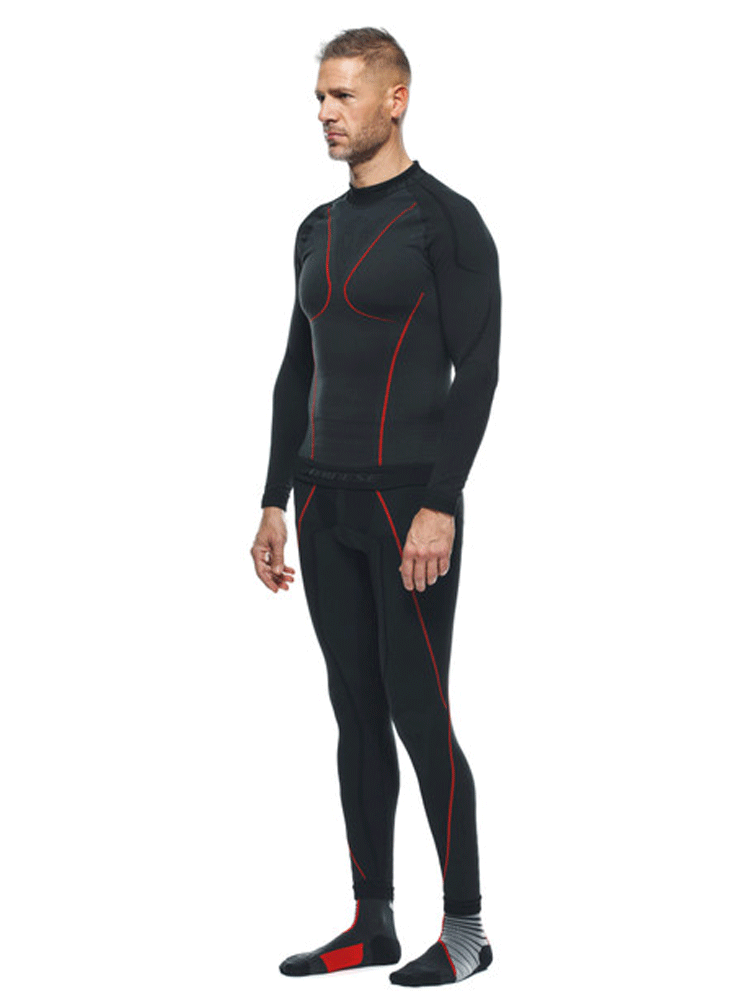 Koszulka termoaktywna Dainese Thermo czarno-czerwona
