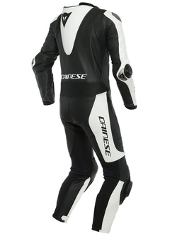 Motocyklowy kombinezon jednoczęściowy Dainese Laguna Seca 5 [wersja perforowana] [rozmiary niestandardowe] czarno-biały