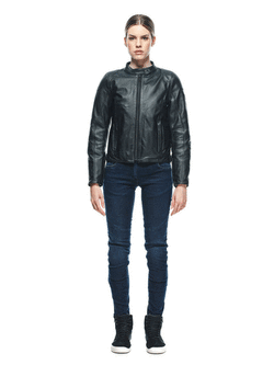 Kurtka motocyklowa skórzana damska Dainese Electra czarna