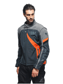 Kurtka motocyklowa tekstylna Dainese Ranch Tex szaro-pomarańczowa