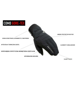Rękawice motocyklowe Dainese Como Gore-Tex®