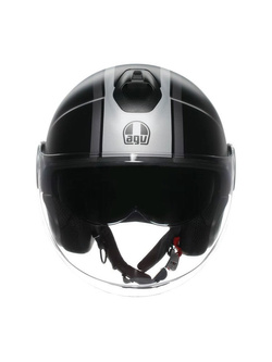 Kask otwarty AGV Eteres History czarno-biało-czerwony matowy