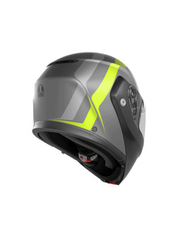 Kask szczękowy AGV Streetmodular Resia szaro-czarno-żółty matowy