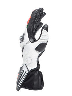 Rękawice motocyklowe damskie Dainese Carbon 4 długie czarno-biało-czerwone