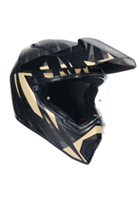Kask enduro AGV AX9 Steppa czarno-szaro-brązowy