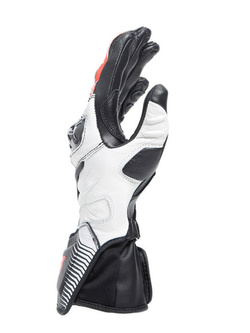 Rękawice motocyklowe damskie Dainese Carbon 4 długie czarno-biało-czerwone