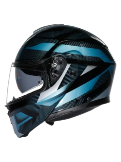 Kask szczękowy AGV Streetmodular Ledro czarno-niebieski matowy