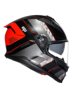 Kask integralny AGV K7 Kyber czarno-czerwony matowy