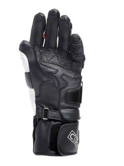 Rękawice motocyklowe damskie Dainese Carbon 4 długie czarno-biało-czerwone
