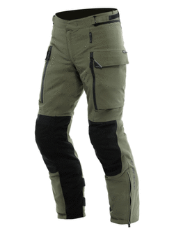 Spodnie motocyklowe tekstylne Dainese Hekla AbsoluteShell Pro 20K zielono-czarne