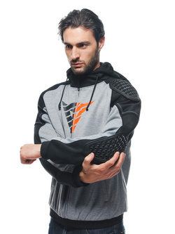 Bluza motocyklowa Dainese Daemon-X Safety szaro-czarno-czerwona