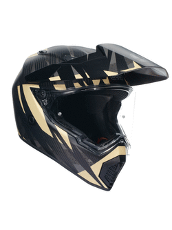 Kask enduro AGV AX9 Steppa czarno-szaro-brązowy