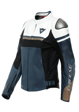 Kurtka motocyklowa damska skórzana Dainese Rapida niebiesko-czarno-biała