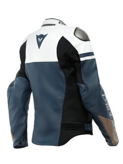 Kurtka motocyklowa damska skórzana Dainese Rapida niebiesko-czarno-biała