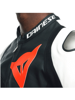Kurtka motocyklowa skórzana Dainese Sportiva czarno-biała