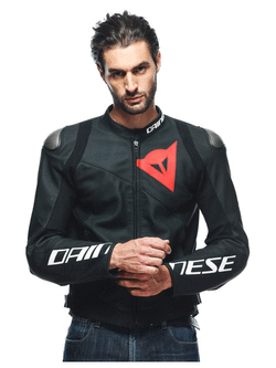Kurtka motocyklowa skórzana Dainese Sportiva czarna