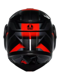 Kask szczękowy AGV Streetmodular Ledro czarno-czerwony