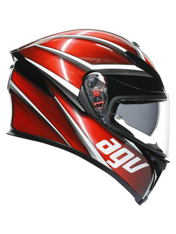 Kask integralny AGV K-5 S Tempest czarno-czerwony