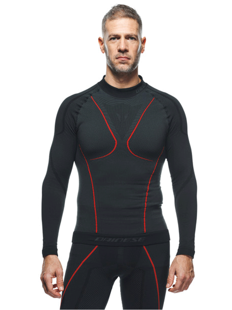 Koszulka termoaktywna Dainese Thermo czarno-czerwona