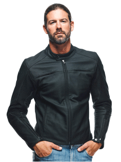 Kurtka motocyklowa skórzana Dainese Razon 2 czarna
