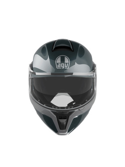 Kask szczękowy AGV Streetmodular Levico szaro-srebrny