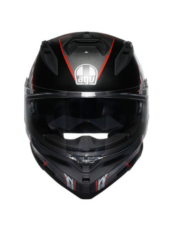 Kask integralny AGV K7 Kyber czarno-czerwony matowy