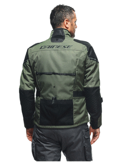 Kurtka motocyklowa tekstylna Dainese Ladakh 3L D-Dry zielono-czarna