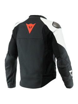 Kurtka motocyklowa skórzana Dainese Sportiva czarno-biała