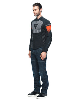 Kurtka motocyklowa tekstylna Dainese Air Fast Tex czarno-szaro-czerwona