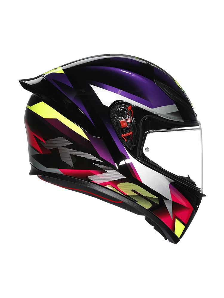 Kask integralny AGV K1 S Fastlap czarno-fioletowo-różowy
