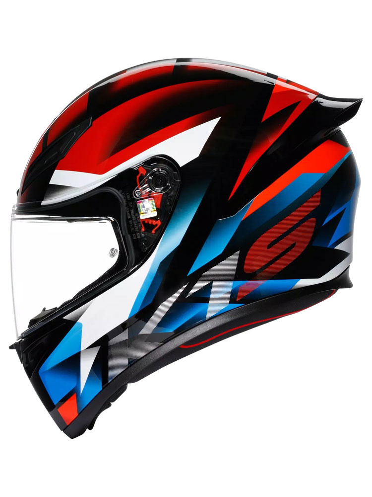 Kask integralny AGV K1 S Fastlap czarno-czerwono-niebieski
