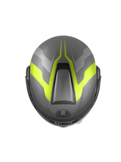 Kask szczękowy AGV Streetmodular Resia szaro-czarno-żółty matowy
