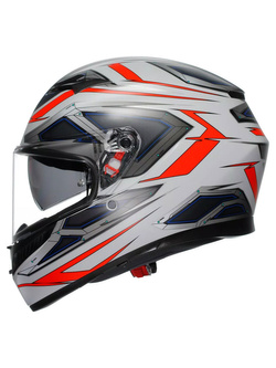 Kask integralny AGV K3 Space biało-czerwony