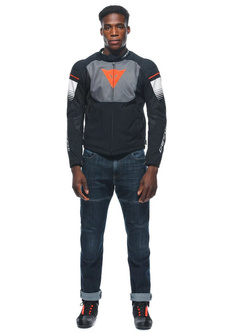 Kurtka motocyklowa tekstylna Dainese Air Fast Tex czarno-szaro-biała