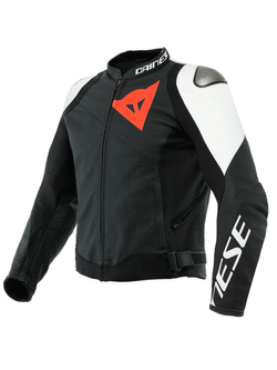Kurtka motocyklowa skórzana Dainese Sportiva czarno-biała