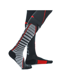 Skarpety motocyklowe długie Dainese Thermo Long czarno-czerwone