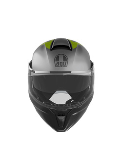 Kask szczękowy AGV Streetmodular Resia szaro-czarno-żółty matowy