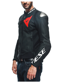 Kurtka motocyklowa skórzana Dainese Sportiva czarna