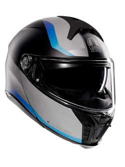 Kask szczękowy AGV Tourmodular Stray czarno-szaro-niebieski matowy