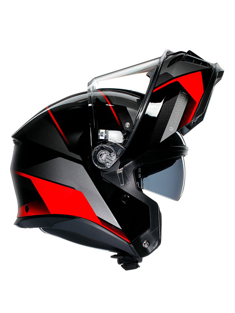 Kask szczękowy AGV Tourmodular Perception czarno-czerwony