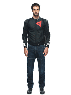 Kurtka motocyklowa skórzana Dainese Sportiva czarna