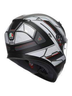 Kask integralny AGV K3 Rivia czarno-biały matowy