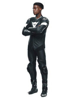 Kombinezon motocyklowy jednoczęściowy Dainese Tosa czarno-biały