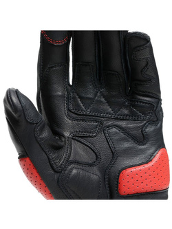 Skórzane rękawice motocyklowe Dainese Impeto czarno-czerwone