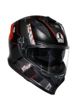 Kask integralny AGV K7 Kyber czarno-czerwony matowy