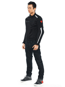 Kurtka motocyklowa tekstylna Dainese Hydraflux 2 Air D-Dry czarno-biała