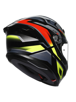 Kask integralny AGV K6 S Erazer czarno-czerwono-żółty