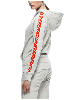Bluza damska Dainese Stripes szaro-czerwona